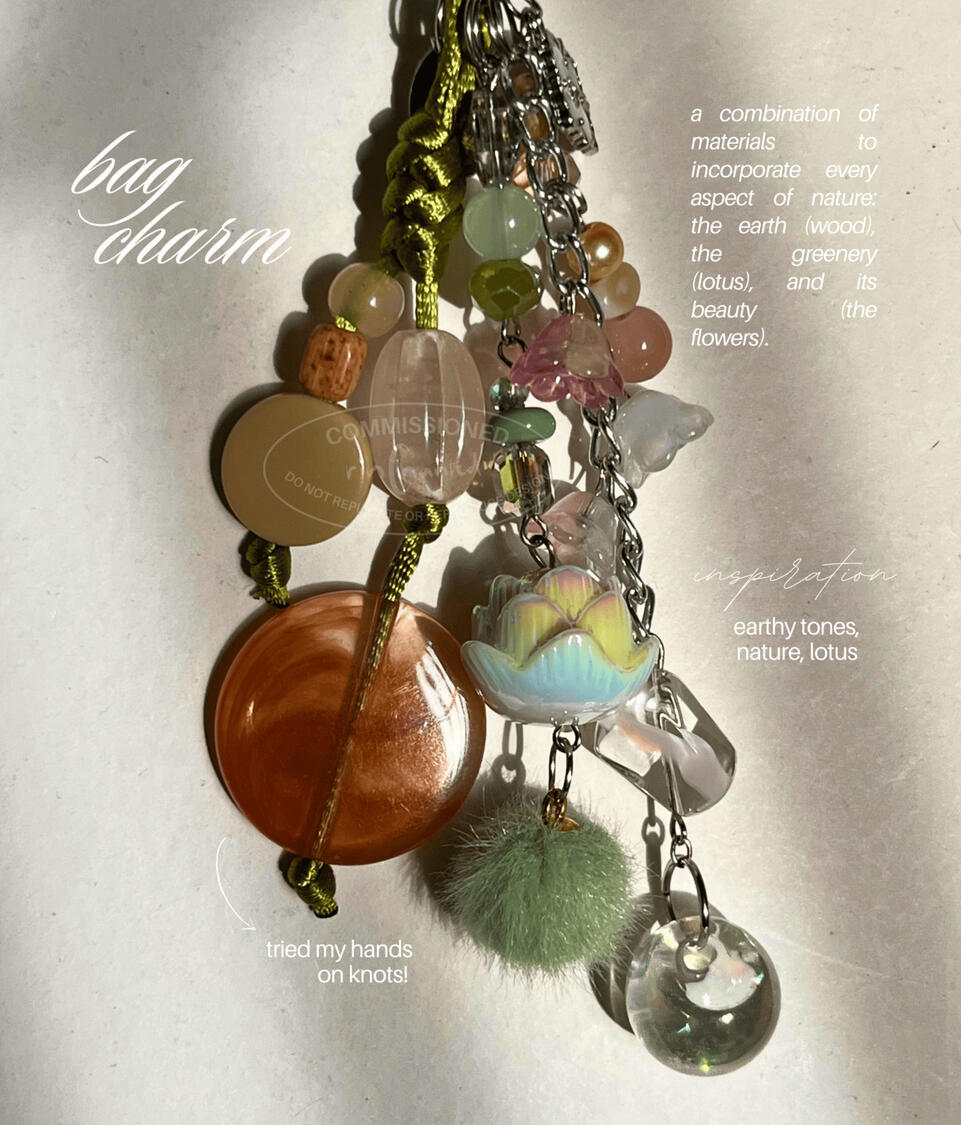 commissioned bag charm