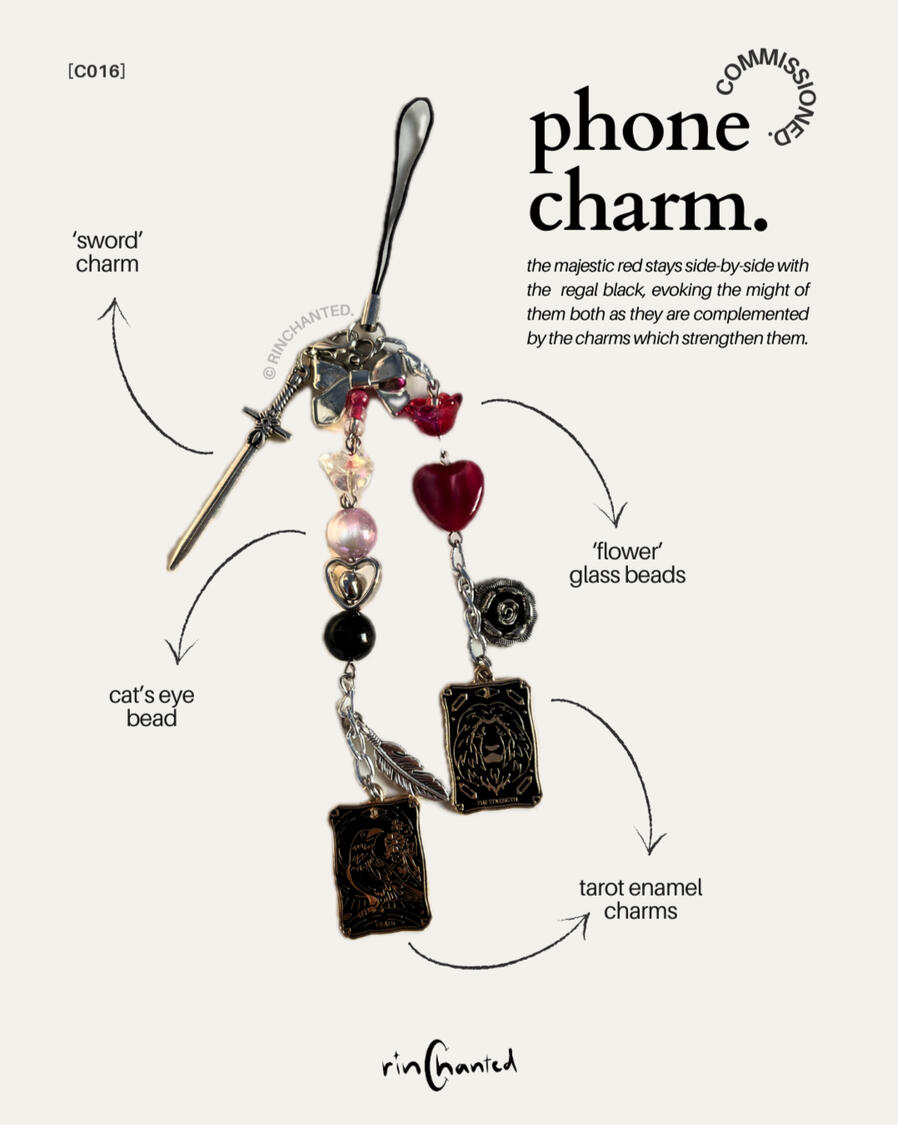 commissioned phone charm