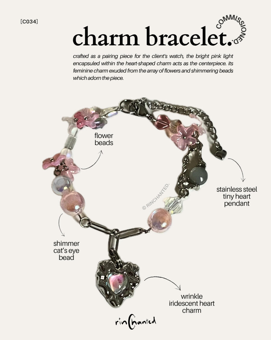 commissioned charm bracelet
