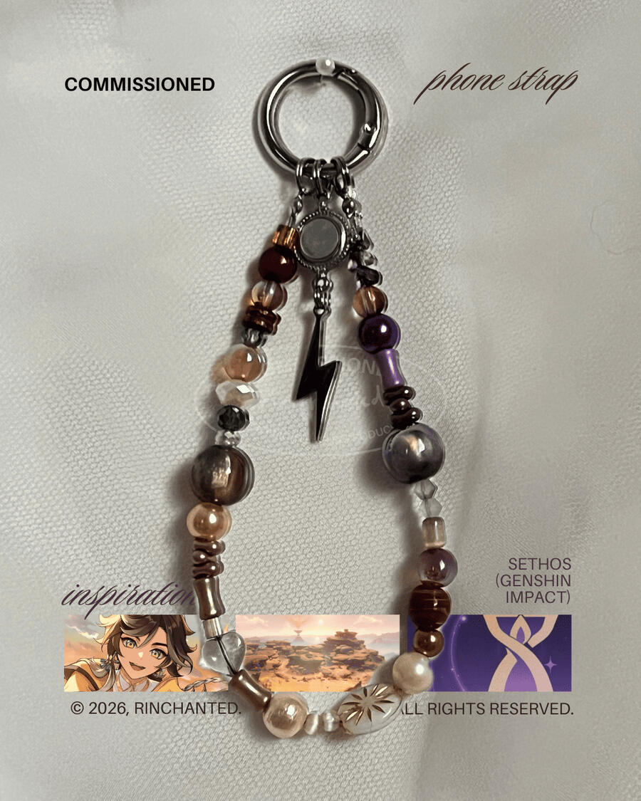 commissioned phone strap